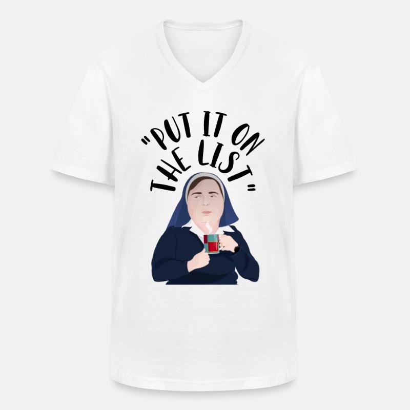 Derry Nordirland Schwester Michael - Männer-T-Shirt mit V-Ausschnitt - Weiß