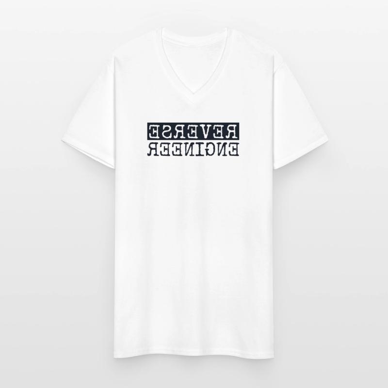 Reverse Engineer Softwareingenieur Developer Männer-T-Shirt mit V-Ausschnitt