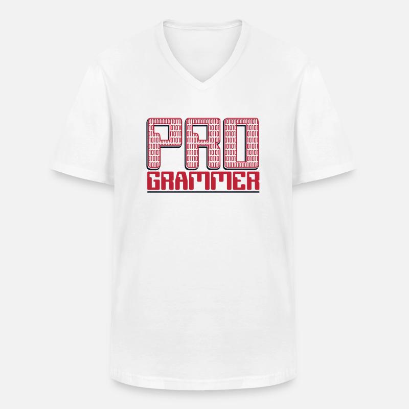 Programmer Developer Softwareentwickler Coder - Männer-T-Shirt mit V-Ausschnitt - Weiß