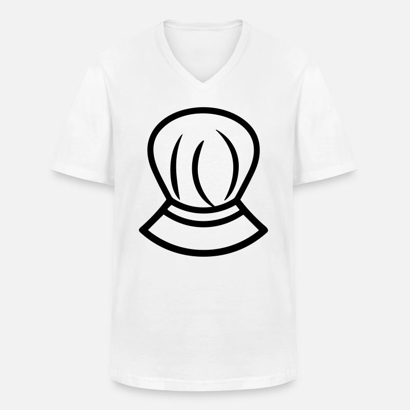 Küchenchef - Männer-T-Shirt mit V-Ausschnitt - Weiß
