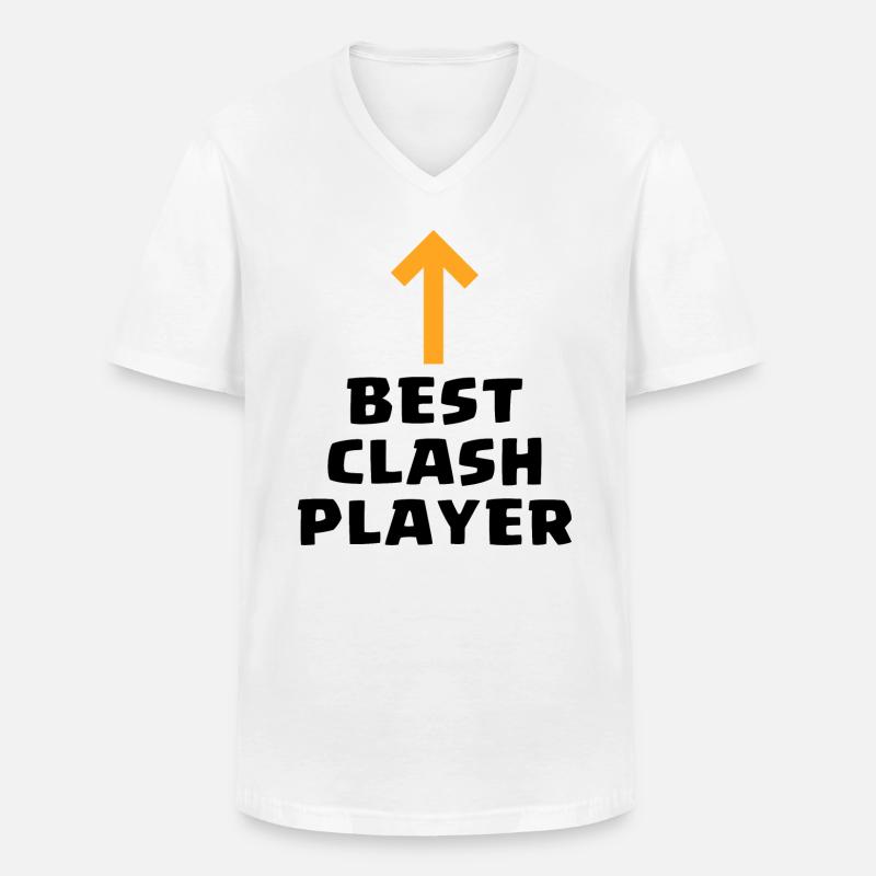 Handyspiel Geschenk - Bester Clash-Spieler - Männer-T-Shirt mit V-Ausschnitt - Weiß