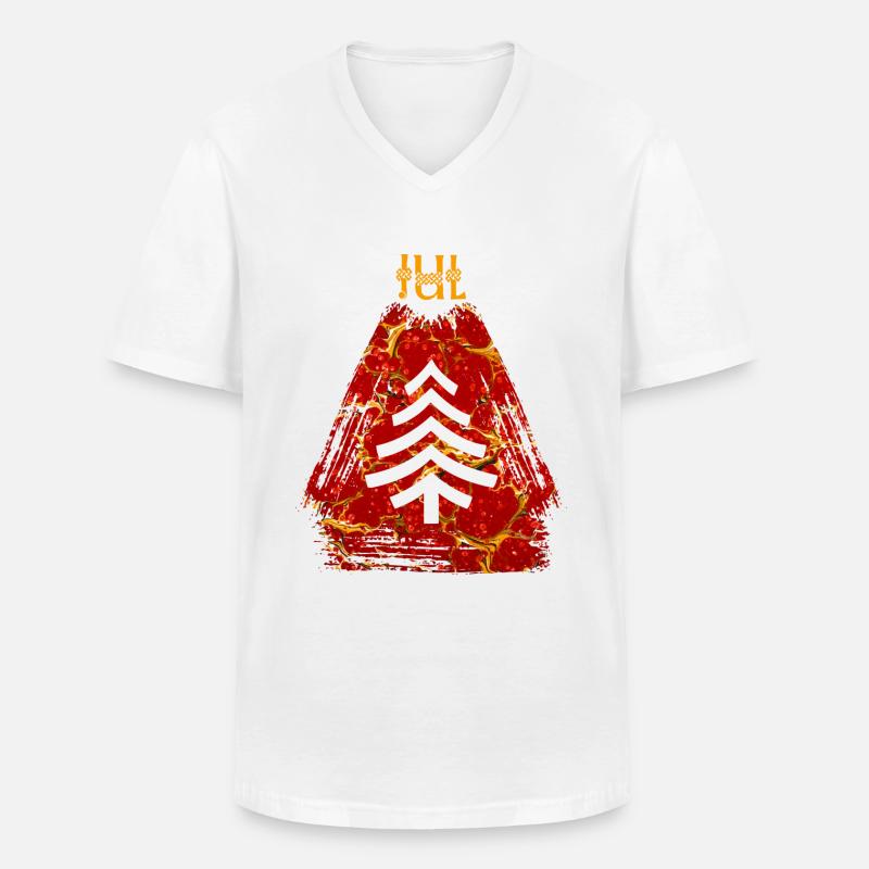 jul e 232 - Männer-T-Shirt mit V-Ausschnitt - Weiß