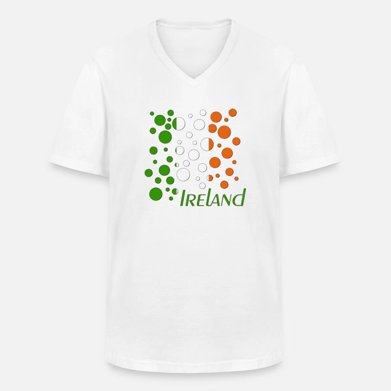 Ireland Bubbles - Männer-T-Shirt mit V-Ausschnitt - Weiß