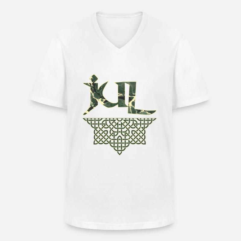 jul e 226 - Männer-T-Shirt mit V-Ausschnitt - Weiß