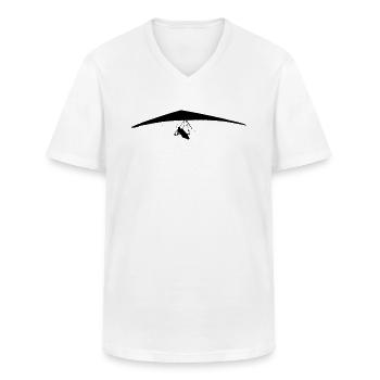 Drachenfliegen Drachenflieger Hängegleiter - Männer-T-Shirt mit V-Ausschnitt - Weiß - Vorne - AI Model Male 185 light (185cm)