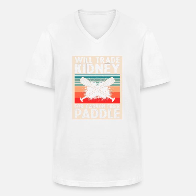 Drachenboot und Drachenboot Crew - Männer-T-Shirt mit V-Ausschnitt - Weiß