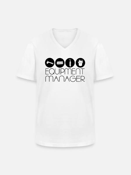 Equipment manager icons - Männer-T-Shirt mit V-Ausschnitt - Weiß