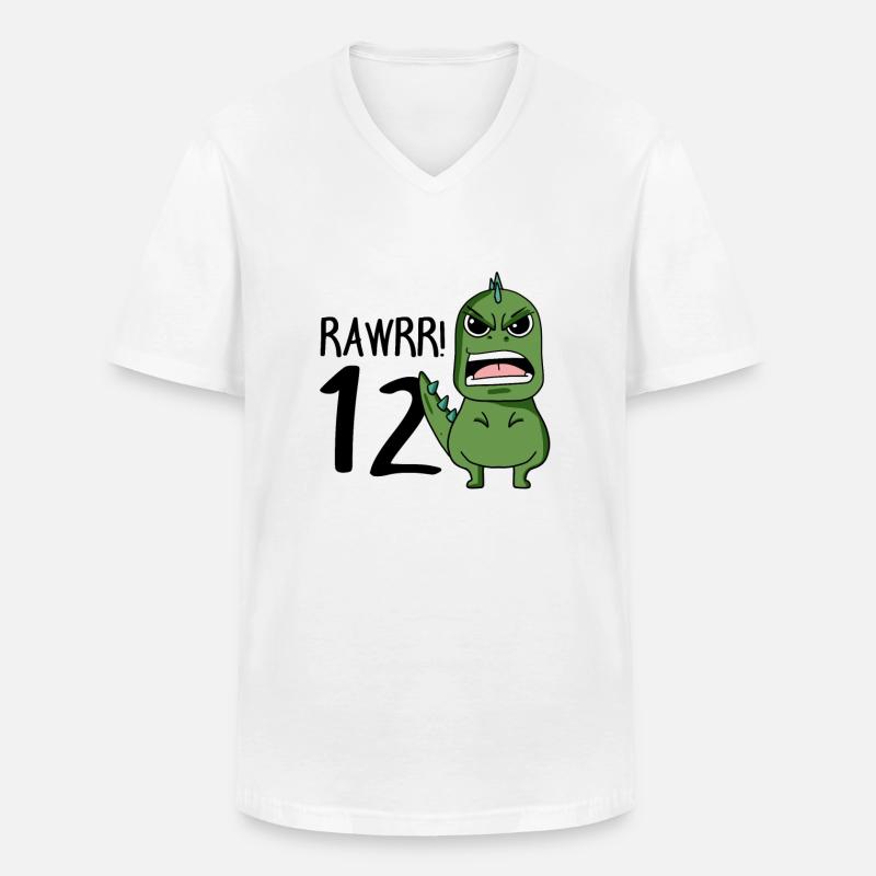 12 ° compleanno - 12 anni - Ho 12 anni - Maglietta da uomo classica con scollo a V - bianco