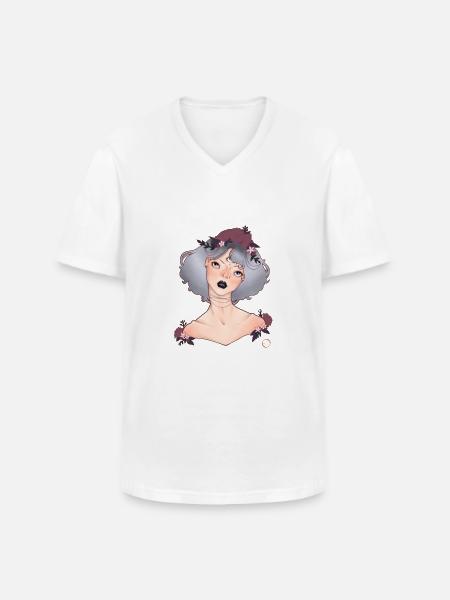 Triclops (Fae) - T-shirt col V Homme - blanc
