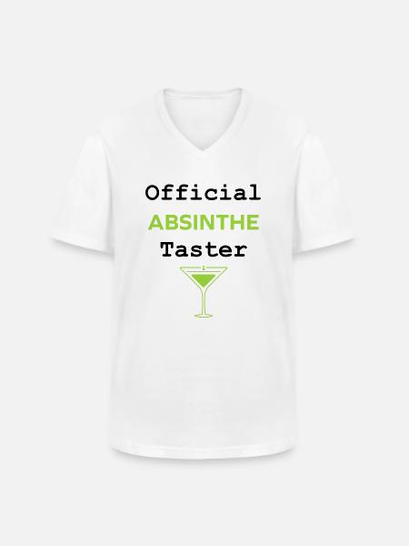 Official absinthe taster - Men's V-Neck T-Shirt - white