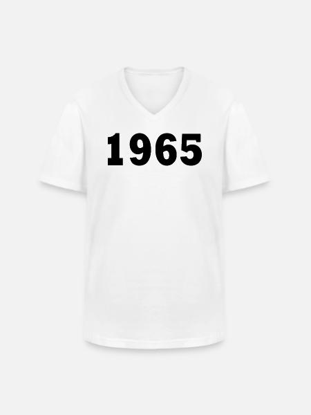 1965 - Men's V-Neck T-Shirt - white