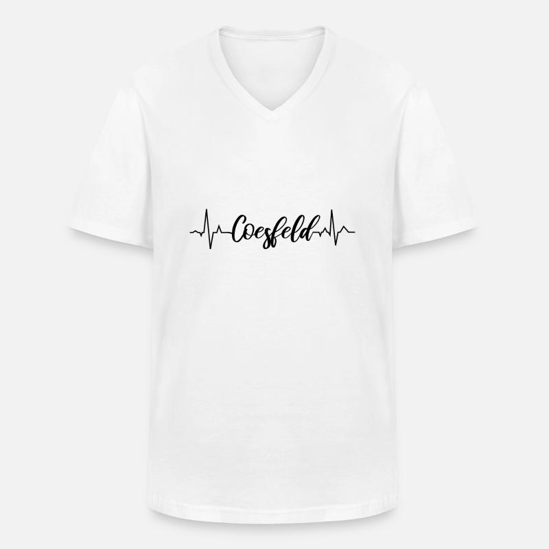 EKG Coesfeld - Männer-T-Shirt mit V-Ausschnitt - Weiß