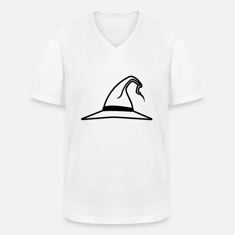 Magischer Hut - Männer-T-Shirt mit V-Ausschnitt - Weiß