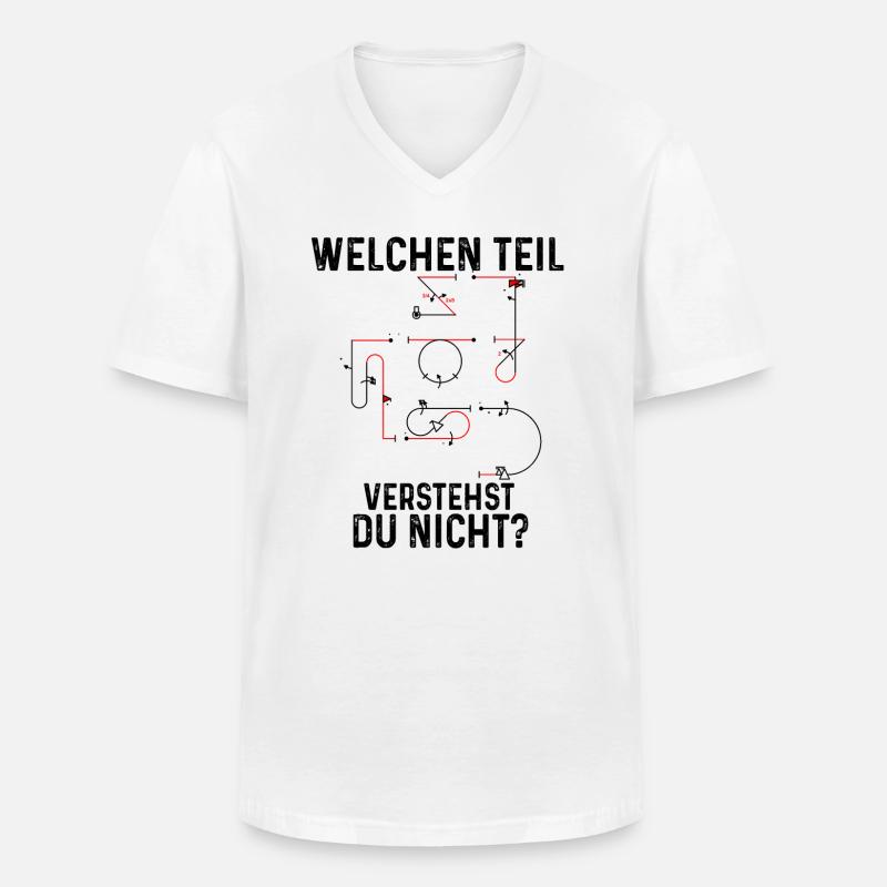 Kunstflug Aresti Figuren Rc Pilot - Männer-T-Shirt mit V-Ausschnitt - Weiß
