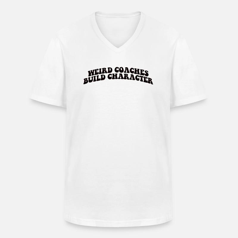 Seltsame Coaches Bilden Charakter Coach - Männer-T-Shirt mit V-Ausschnitt - Weiß