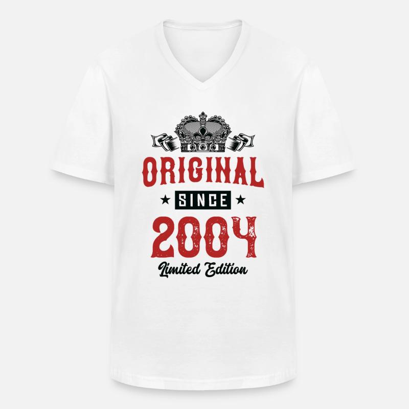 2004 limited edition - Männer-T-Shirt mit V-Ausschnitt - Weiß