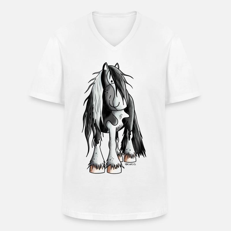 Fescher Irish Tinker - Männer-T-Shirt mit V-Ausschnitt - Weiß