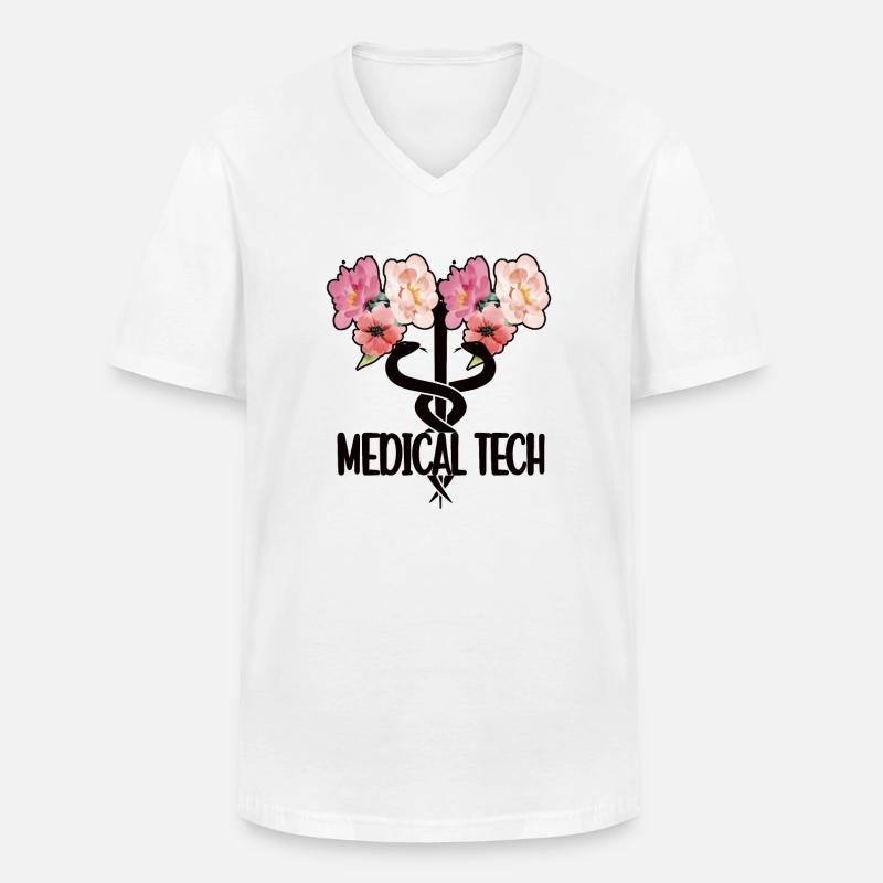 Medizinisch Technischer Assistent Medizintechniker - Männer-T-Shirt mit V-Ausschnitt - Weiß