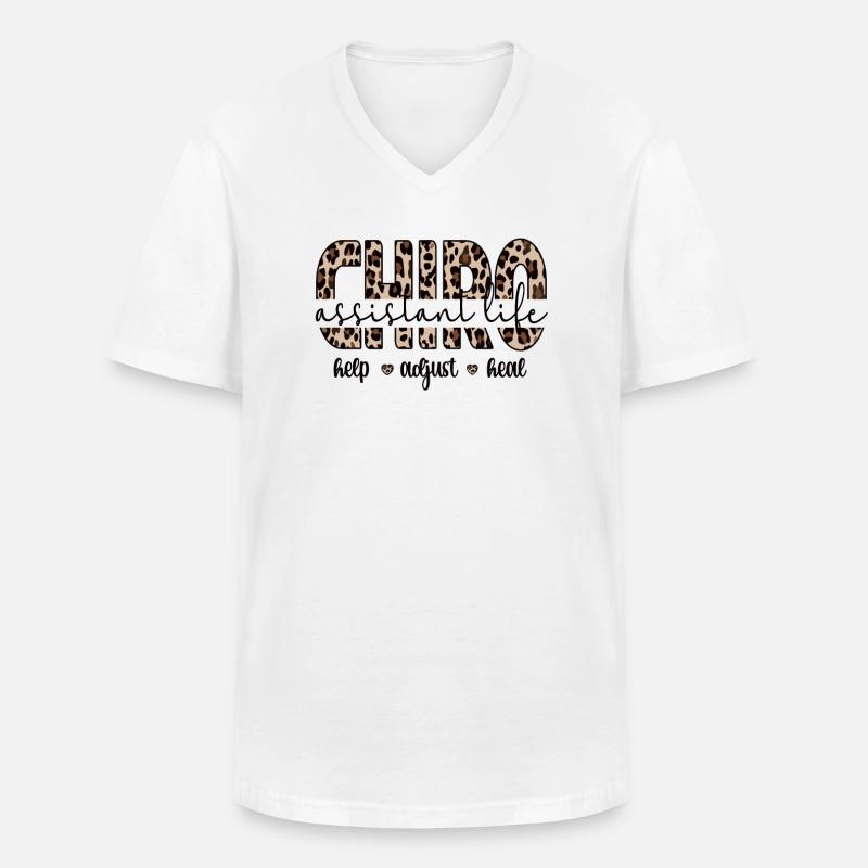 Chiropraktischer Assistent Chiropraktik-Assistent - Männer-T-Shirt mit V-Ausschnitt - Weiß