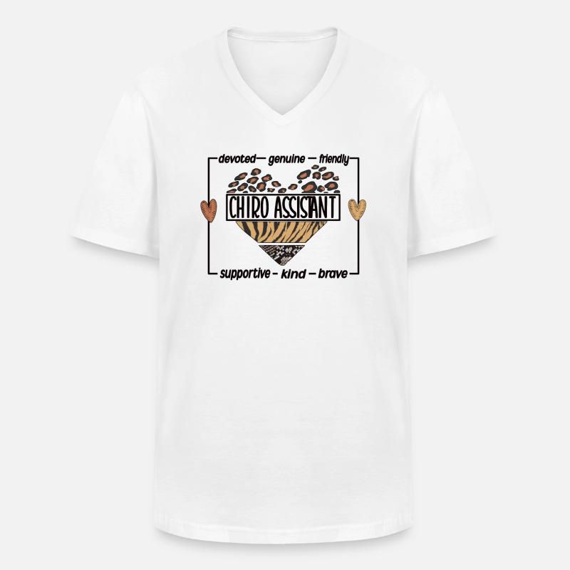 Chiropractic Assistant Chiropractic Assistant - Men's V-Neck T-Shirt - white