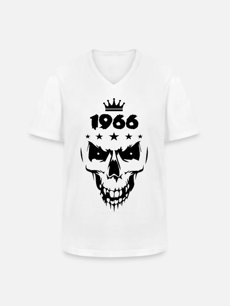 Skull (1966) - Men's V-Neck T-Shirt - white