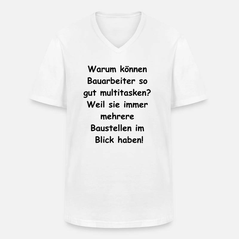 Multitasking Geschenk - Männer-T-Shirt mit V-Ausschnitt - Weiß