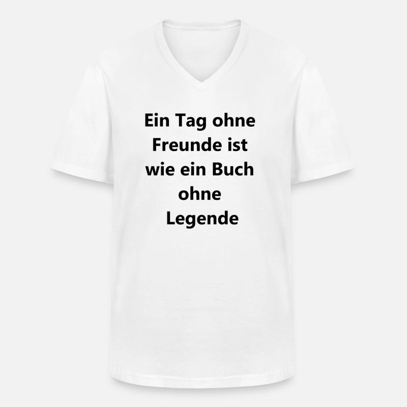 Legendäres Geschenk - Männer-T-Shirt mit V-Ausschnitt - Weiß