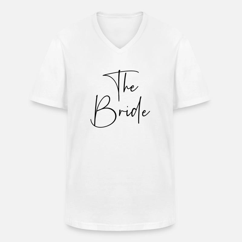 The Bride - Männer-T-Shirt mit V-Ausschnitt - Weiß