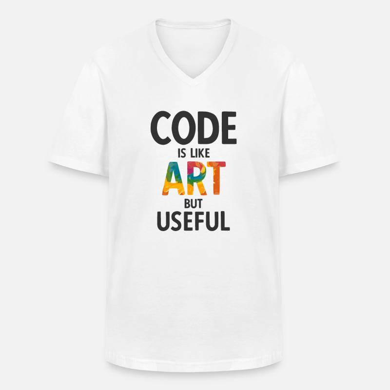 Software Ingenieur Informatiker Programmierer - Männer-T-Shirt mit V-Ausschnitt - Weiß
