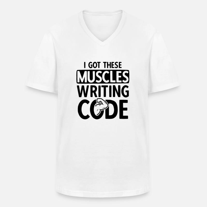 Software Ingenieur Informatiker Programmierer - Männer-T-Shirt mit V-Ausschnitt - Weiß