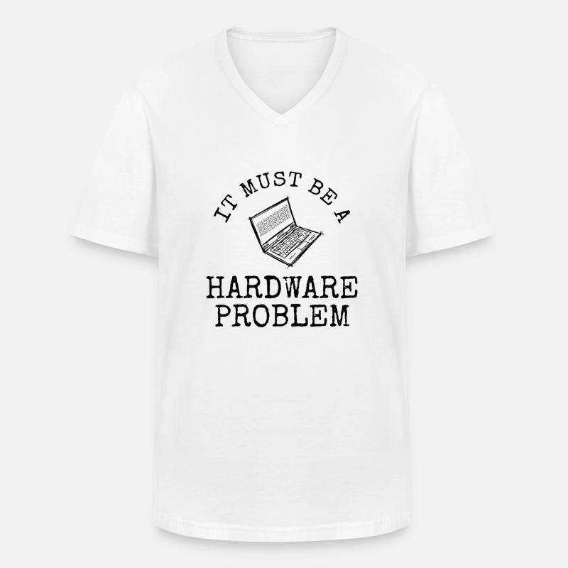 Software Ingenieur Informatiker Programmierer - Männer-T-Shirt mit V-Ausschnitt - Weiß
