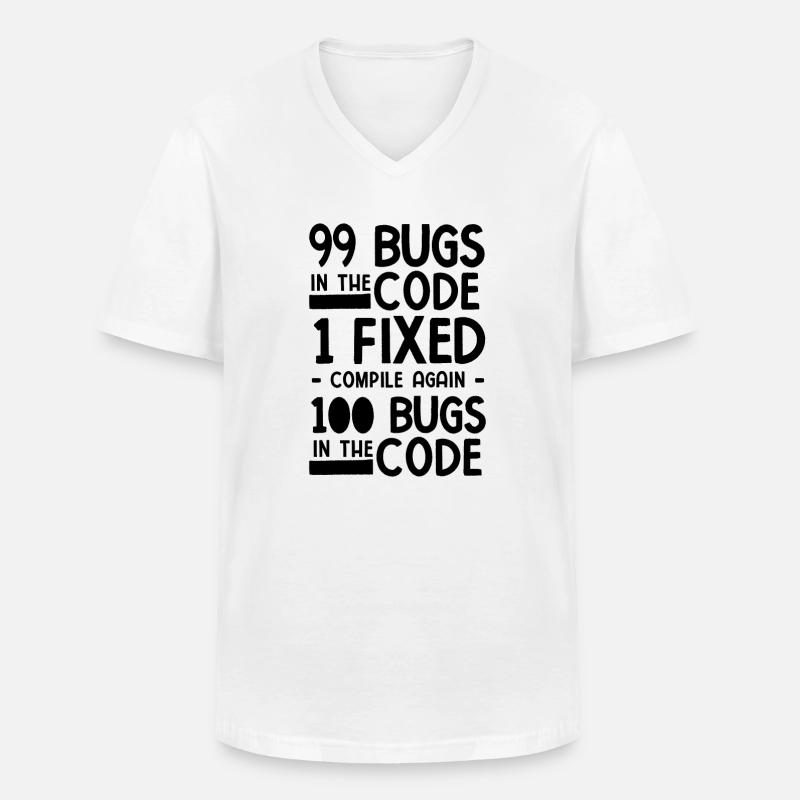 Software Ingenieur Informatiker Programmierer - Männer-T-Shirt mit V-Ausschnitt - Weiß