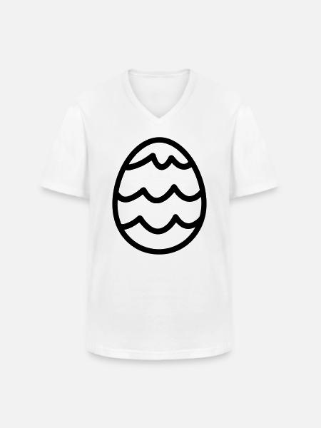 Easter Egg - Men's V-Neck T-Shirt - white