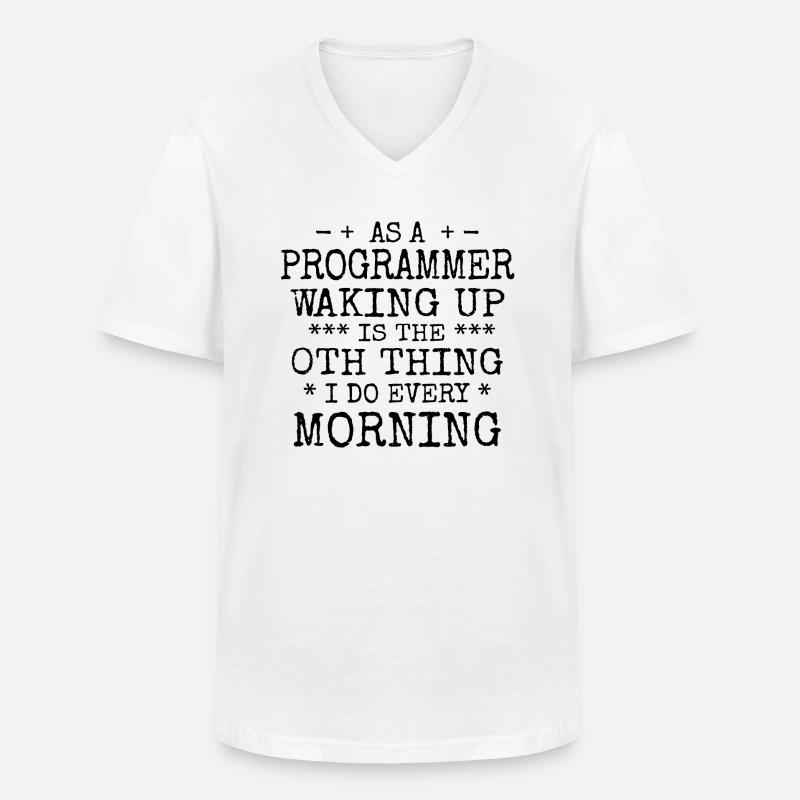 Software Ingenieur Informatiker Programmierer - Männer-T-Shirt mit V-Ausschnitt - Weiß