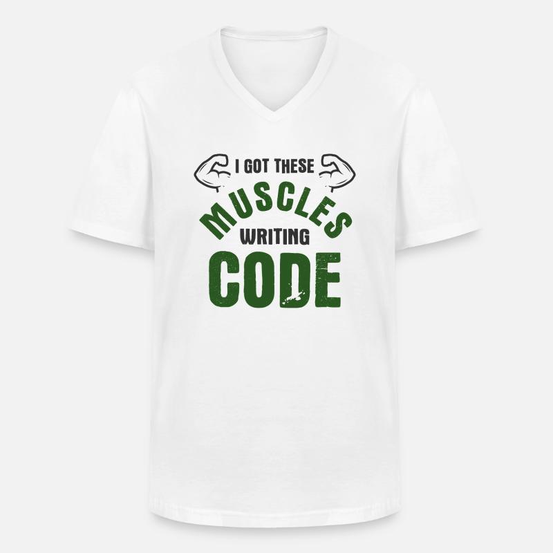 Software Ingenieur Informatiker Programmierer - Männer-T-Shirt mit V-Ausschnitt - Weiß