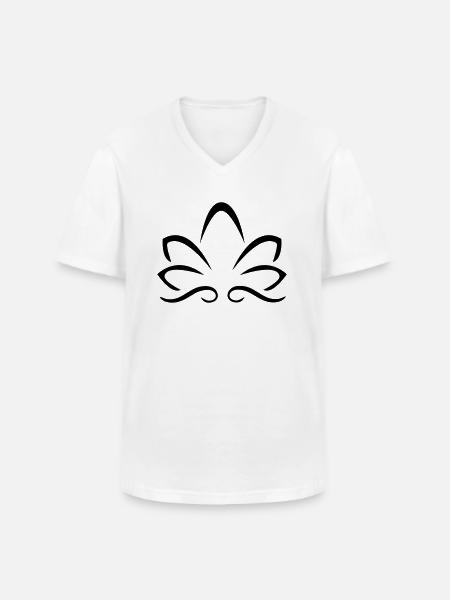 yoga - T-shirt col V Homme - blanc