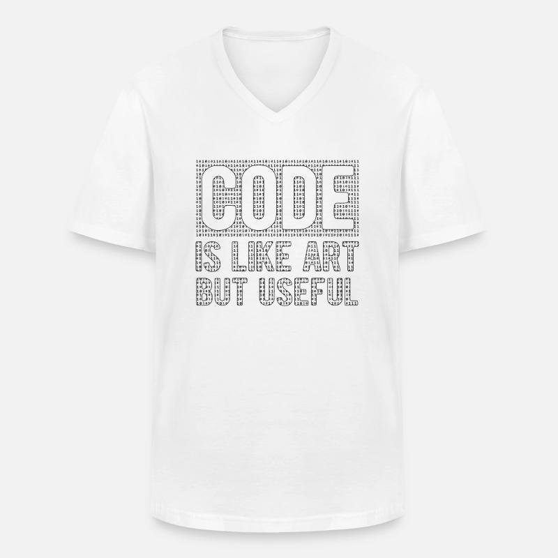 Software Ingenieur Informatiker Programmierer - Männer-T-Shirt mit V-Ausschnitt - Weiß