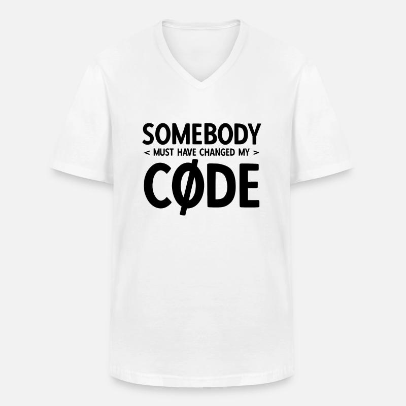 Software Ingenieur Informatiker Programmierer - Männer-T-Shirt mit V-Ausschnitt - Weiß