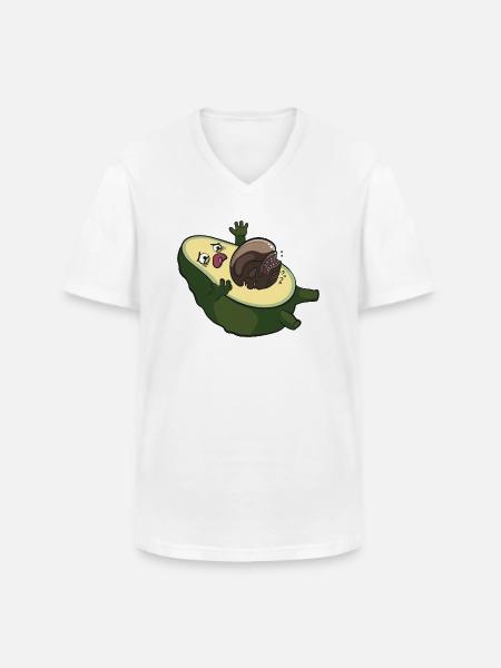 Avocado Alien Aliens Funny Ufo Cinema Movie Gift - Men's V-Neck T-Shirt - white