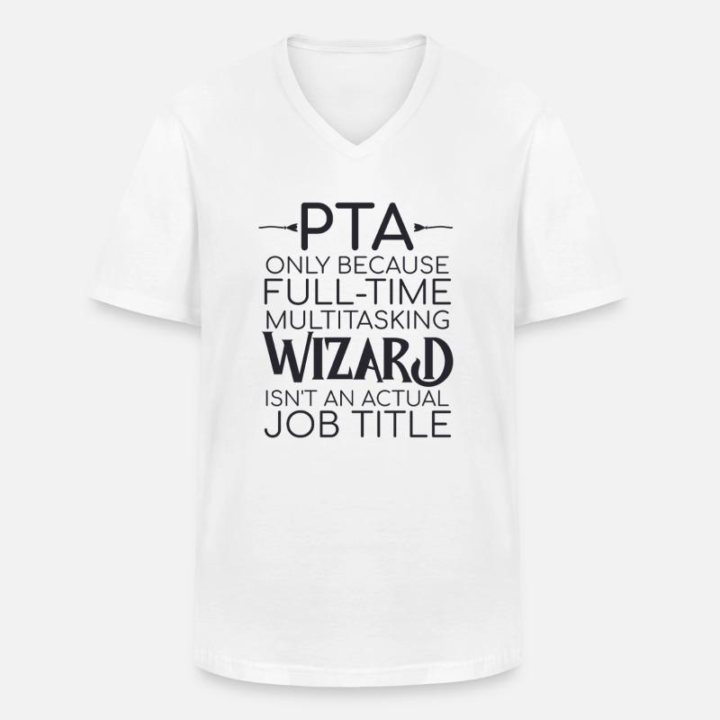 PTA Wizard Apotheke - Männer-T-Shirt mit V-Ausschnitt - Weiß