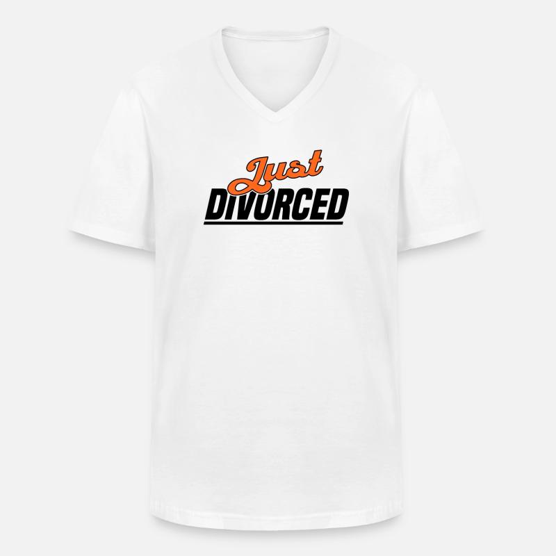 Scheidung Trennung Ehe Ex Scheidungsparty - Männer-T-Shirt mit V-Ausschnitt - Weiß