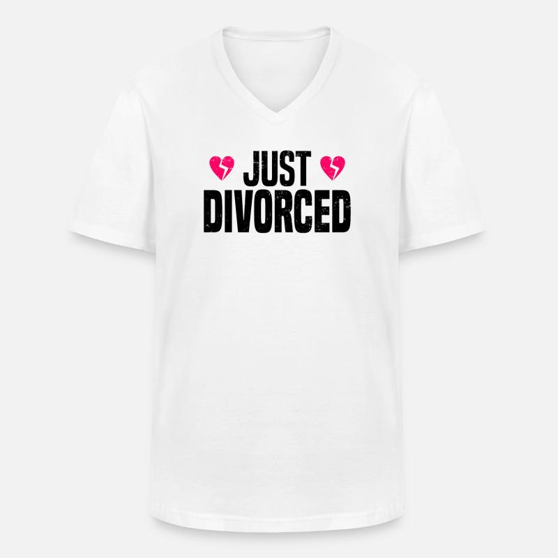 Scheidung Trennung Ehe Ex Scheidungsparty - Männer-T-Shirt mit V-Ausschnitt - Weiß