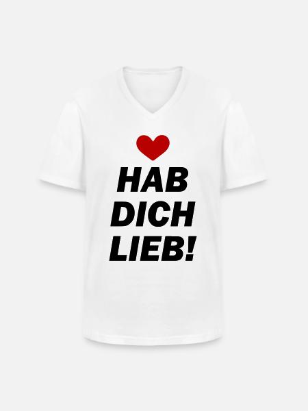 Love you love - Men's V-Neck T-Shirt - white