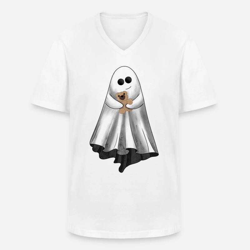 Süßer Geist mit Teddybär - Männer-T-Shirt mit V-Ausschnitt - Weiß