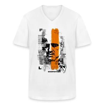 Der Pate The Godfather Loyalty Loyalität Mafia - Männer-T-Shirt mit V-Ausschnitt - Weiß - Vorne - AI Model Male 185 light (185cm)