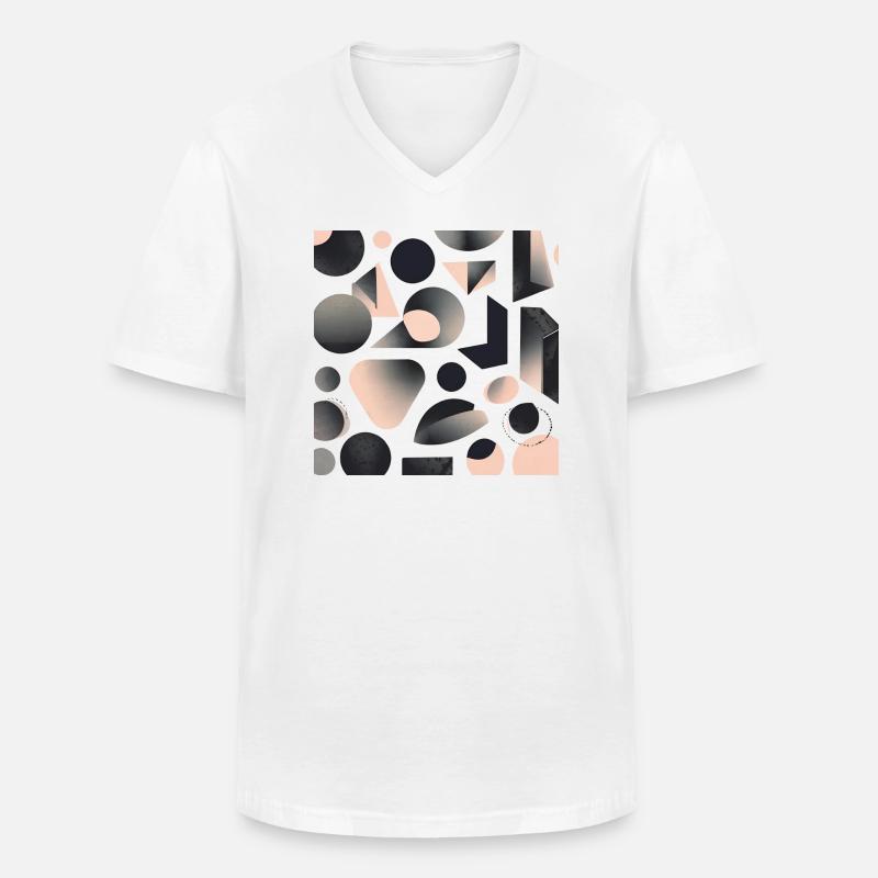 Traummuster 22 - Männer-T-Shirt mit V-Ausschnitt - Weiß