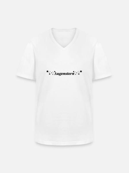 Augenstern - Männer-T-Shirt mit V-Ausschnitt - Weiß