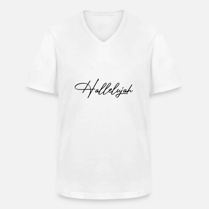 Christliche Sprüche - Männer-T-Shirt mit V-Ausschnitt - Weiß