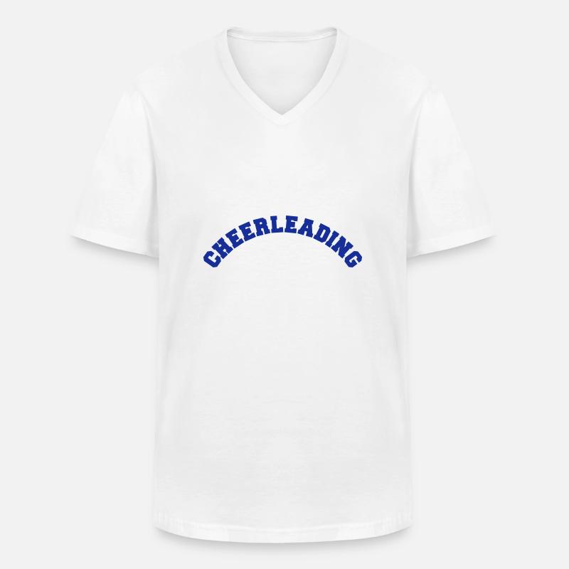 Cheerleading - Männer-T-Shirt mit V-Ausschnitt - Weiß