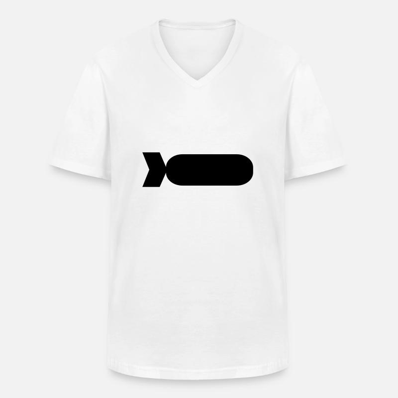 Bombe - Männer-T-Shirt mit V-Ausschnitt - Weiß